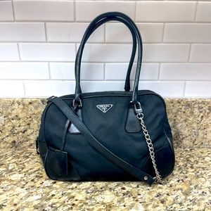 ✅ AUTHENTICATED Prada Tessuto 2 way tote